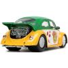 Teenage Mutant Ninja Turtles Michelangelo & 1959 Volkswagen drag beetle 1:24 in doos (Jada Toys Metals die cast)