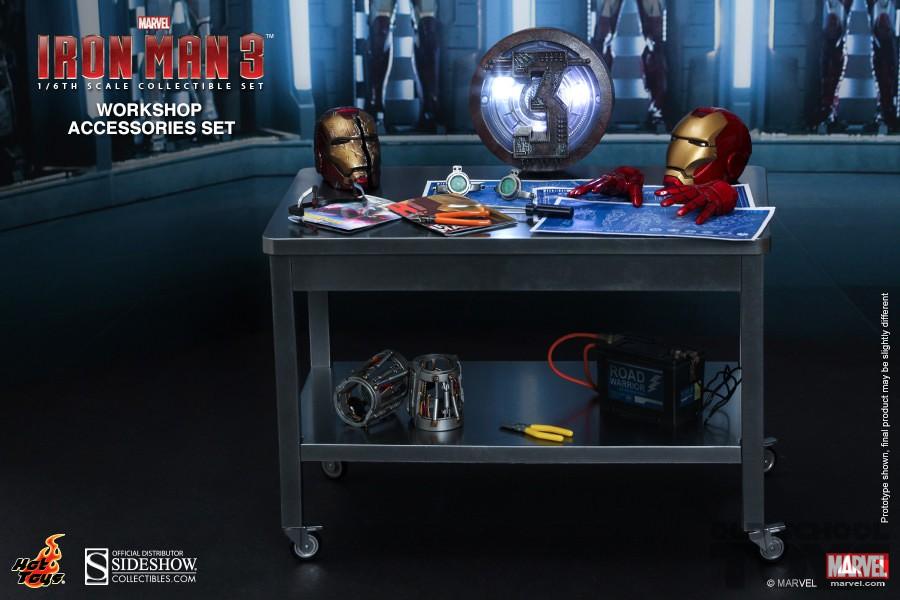 hot toys iron man 3 workshop accessories set