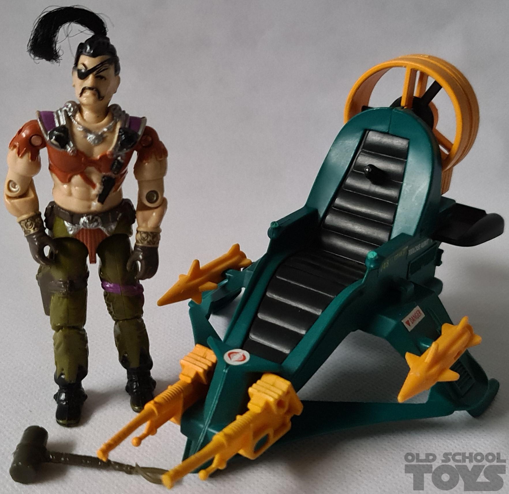 GI JOE Zanzibar & Air Skiff incompleet | Old School Toys