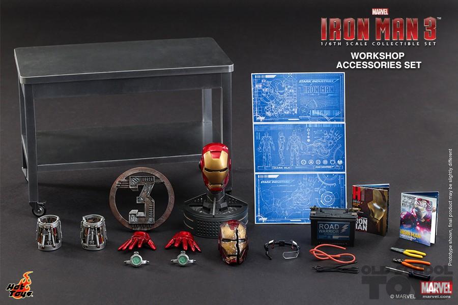 hot toys iron man 3 workshop accessories set