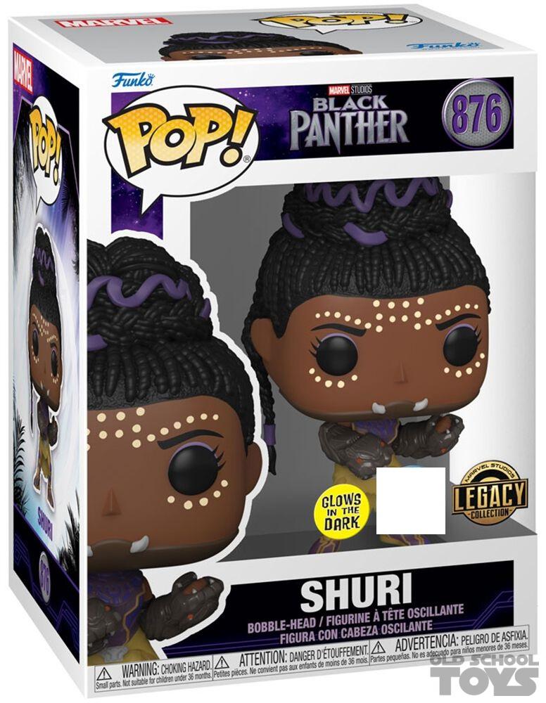 Shuri (Black Panther movie) Pop Vinyl Marvel (Funko) glows in the dark ...