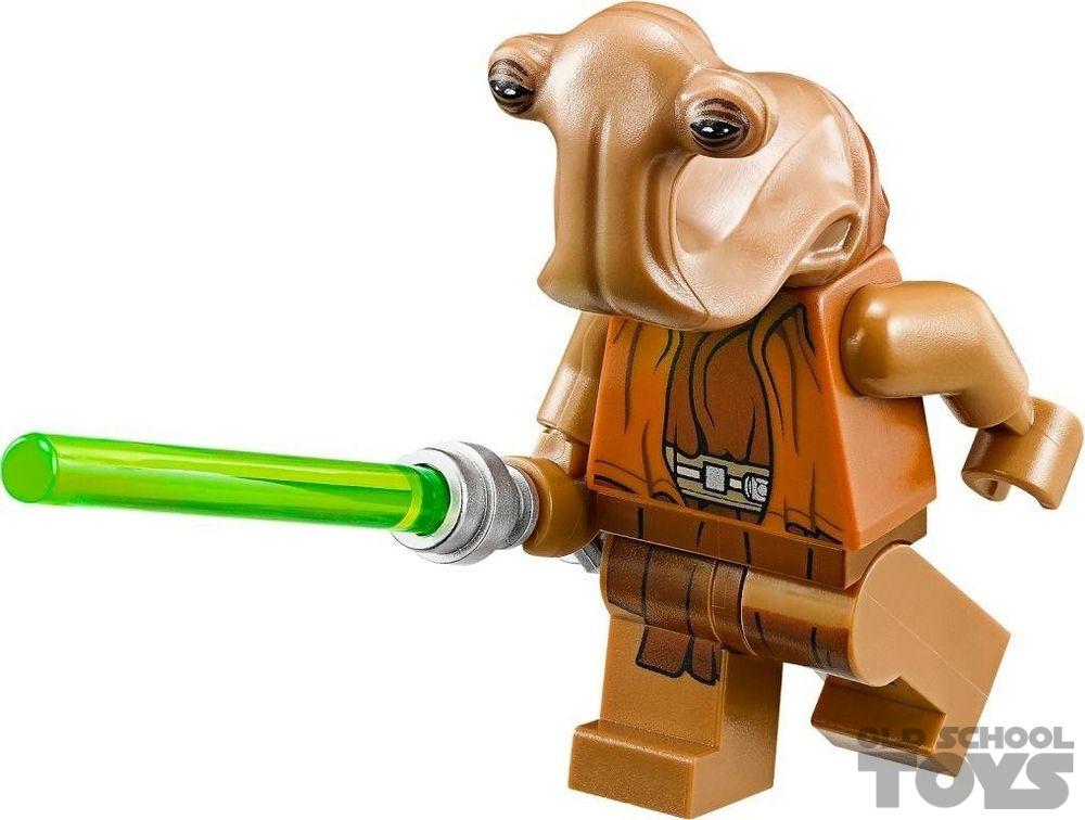 Slot Vuil over Lego Star Wars figuur Ithorian Jedi Master (Roron Corobb) | Old School Toys