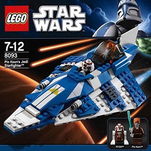 Lego 8093 Star Wars Plo Koon s Jedi Starfighter in Doos Old