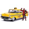 Marvel's Deadpool & 1957 Chevy Bel Air 1:24 in doos (Jada Toys Metals die cast)