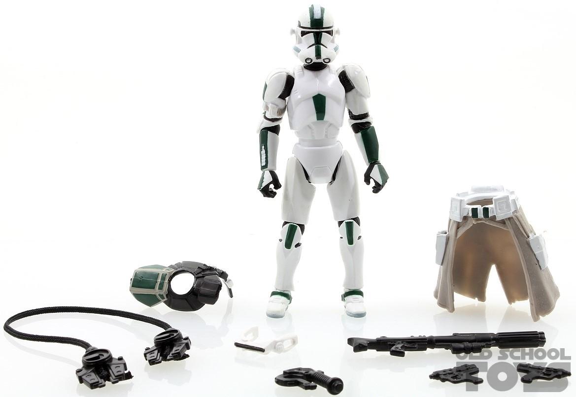 Hasbro Star Wars ROTS Clone Commander In Battle Gear Action Figure GREEN