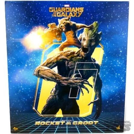 Hot Toys Rocket Groot Guardians of the Galaxy MMS 254 en doos Old School Toys