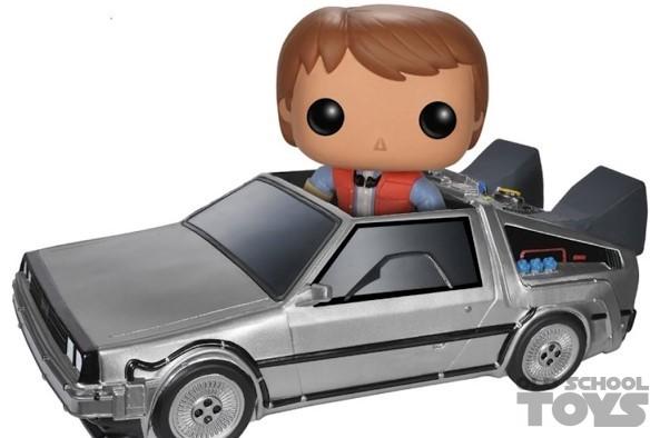 Marty mcfly hot sale delorean funko