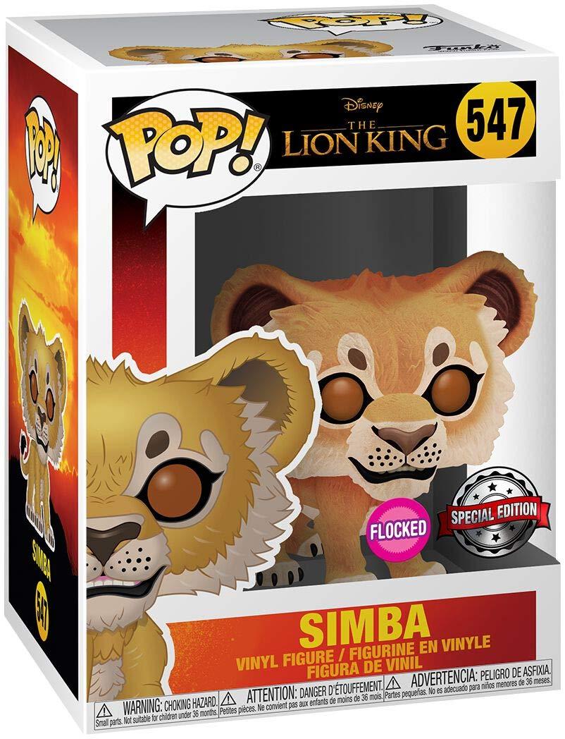 Figurine Simba / Le Roi Lion / Funko Pop Disney 302 / Flocked / Exclusive