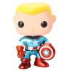 Unmasked Captain America (Metallic) Pop Vinyl Marvel (Funko) POPCULTCHA exclusive