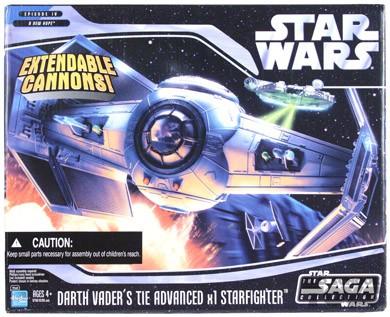 Star Wars Saga Darth Vader's Tie Advanced x1 Starfighter MIB