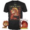 Mufasa (the Lion King) Pop Vinyl & Tee Disney Series (Funko) flocked Target exclusive