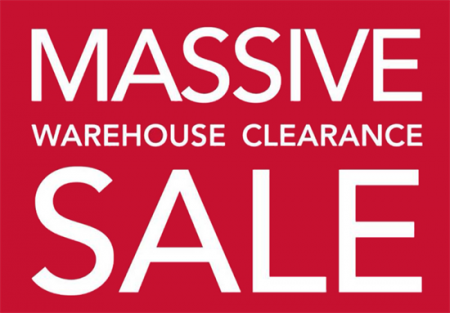 Warehouse clearance sale