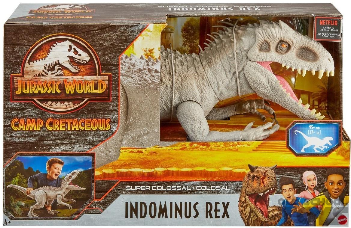 een paar hand paus Indominus Rex Jurassic World Camp Cretaceous (super colossal) in doos 95  centimeter | Old School Toys