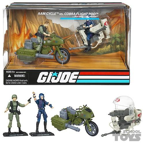 GI JOE RAM Cycle vs. Cobra Flight Pod 25th Anniversary MIB | Old School ...