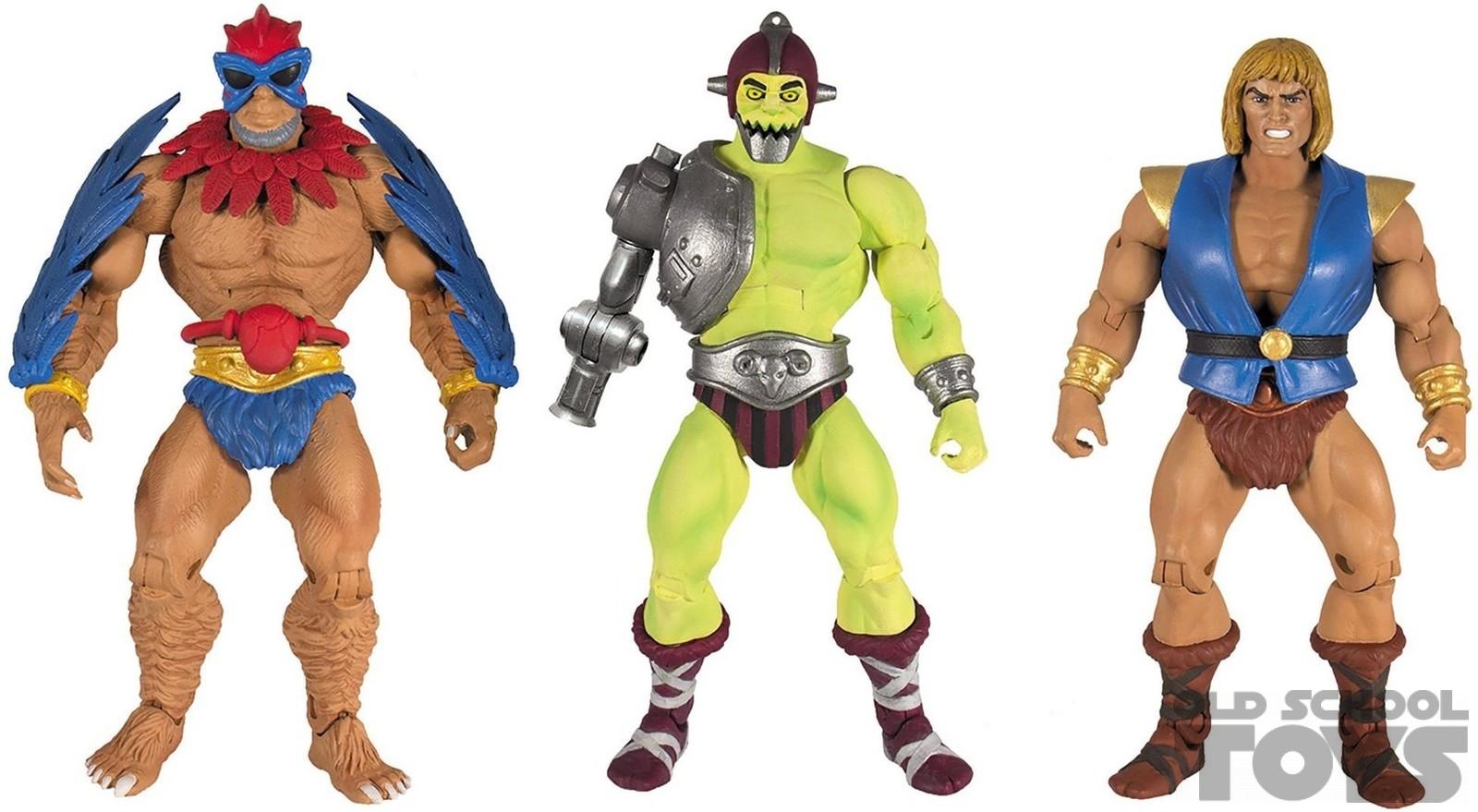 Masters of the Universe Classics Stratos, Trap Jaw & Prince Adam 3-pack in  doos Super7 Power Con exclusive -incompleet-