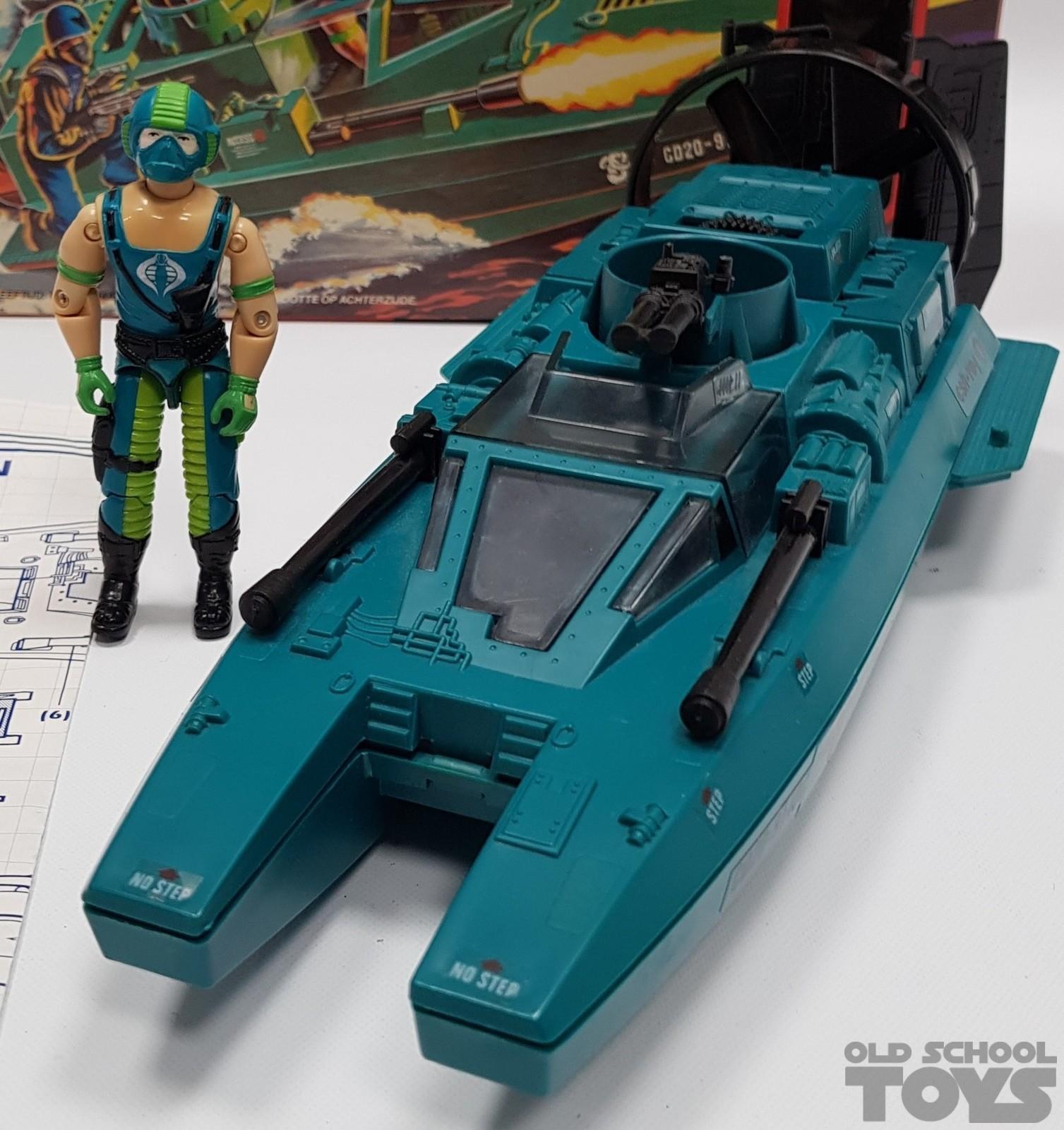 GI JOE WATER MOCCASIN W/COPPERHEAD FIGURE 1984 UNBROKEN CLEAN