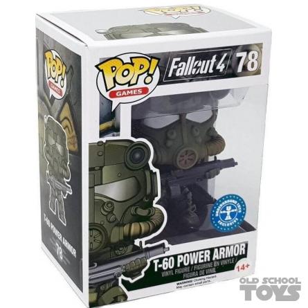 T 60 Power Armor Fallout Pop Vinyl Games Series Funko Green Underground Toys Exclusive Old School Toys