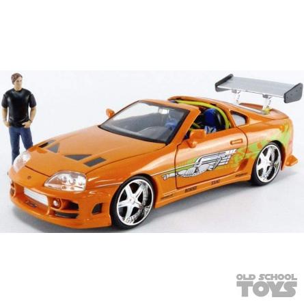 Jadatoys 1:24 Brian's Toyota Supra 1995 Movie Fast & Furious (2001) with  figure 253205001 model car 253205001 30738 801310307380 4006333064227