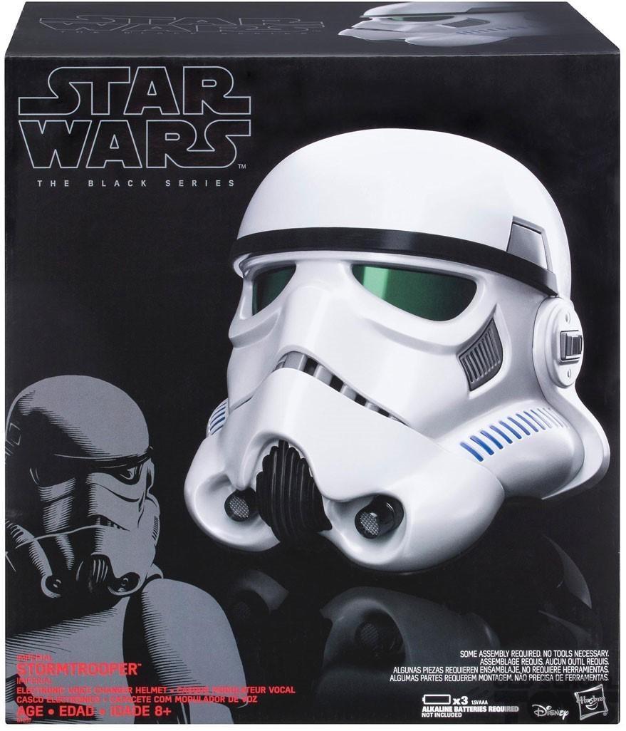 Star Wars Stormtrooper electronic life size helmet Black Series in doos Old School