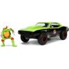 Teenage Mutant Ninja Turtles Raphael & 1967 Chevrolet Camaro 1:24 in doos (Jada Toys Metals die cast)