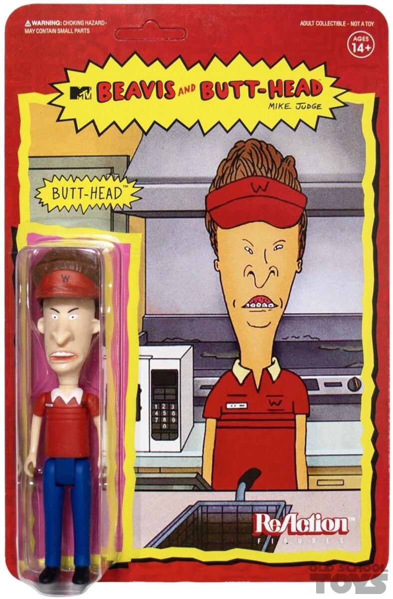 Butt-Head (Burger World) (Beavis and Butt-Head) MOC ReAction Super7 | Old  School Toys