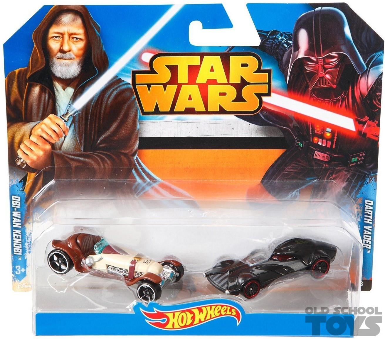 Hot Wheels Obi-Wan Kenobi and Darth Vader Star Wars MOC (Mattel) | Old ...