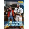 Hot Toys Doc Brown (Back to the Future) MMS610 in doos deluxe version