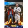 Hot Toys Doc Brown (Back to the Future) MMS610 in doos deluxe version