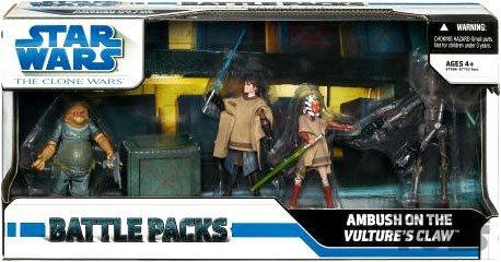 Star Wars Ambush on the Vulture's Claw Battle Packs the Clone Wars in doos