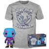 Drax (Guardians of the Galaxy volume 3) Pop Vinyl & Tee Marvel Series (Funko) special edition black light exclusive