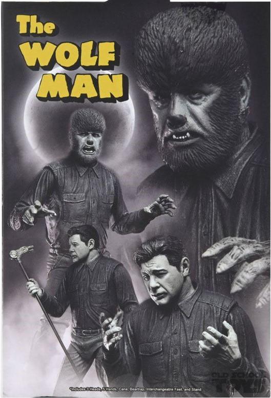 Universal Monsters the Wolf Man (Black & White) ultimate Neca in doos ...