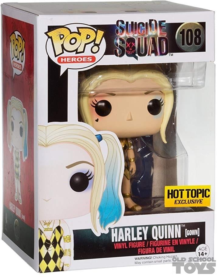 Harley Quinn In Gown (suicide Squad) Pop Vinyl Heroes (funko) Hot Topic 