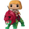 He-Man on Battlecat (Masters of the Universe) Pop Vinyl Rides (Funko) flocked exclusive