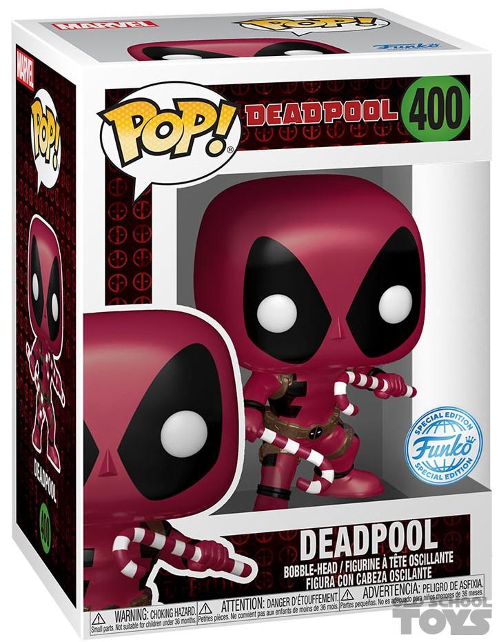 POP! & Tee: Deadpool W/ Candy Canes (Metallic) - Marvel - Special Edit