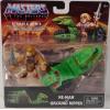 He-Man and Ground Ripper Masters of the Universe Eternia minis op kaart