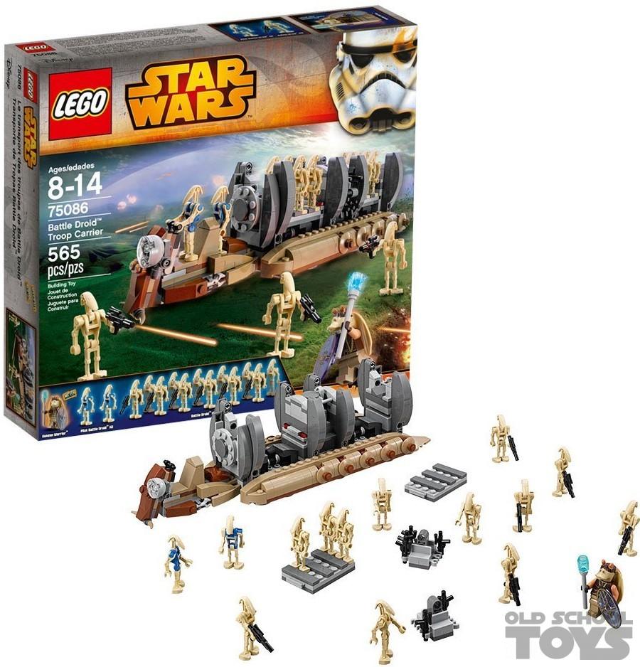 Blaast op Leed feit Lego 75086 Star Wars Battle Droid Troop Carrier en doos | Old School Toys