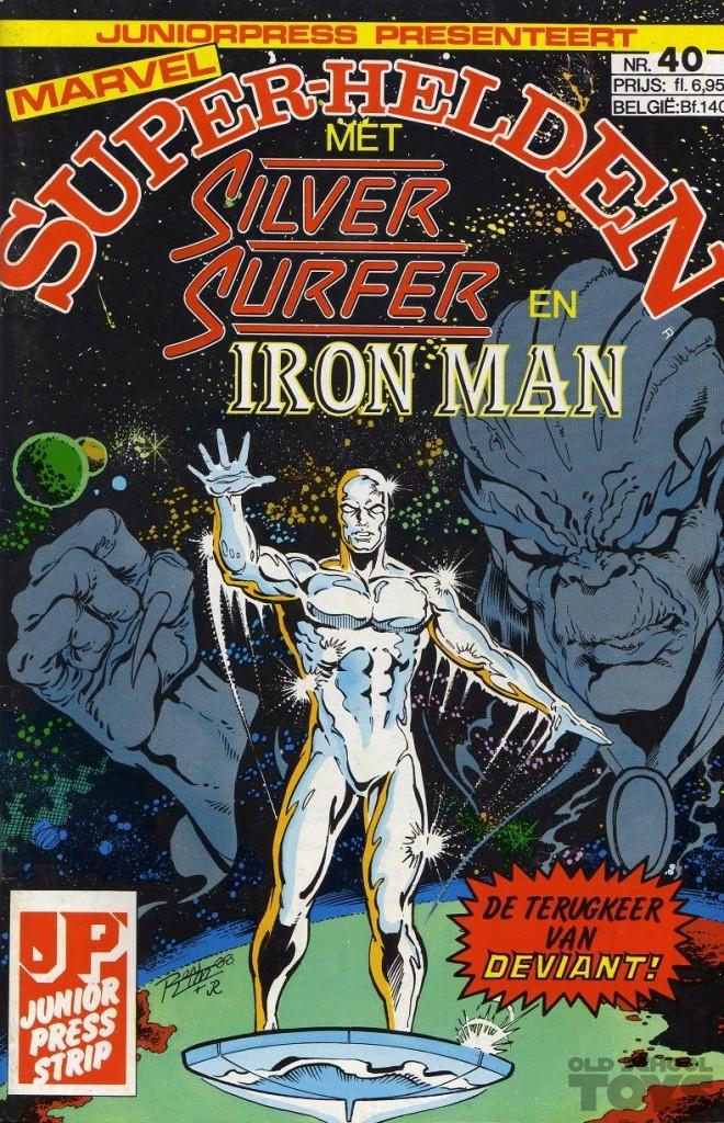 marvel superhelden nummer 40 silver surfer en iron man