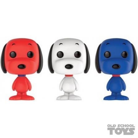 Snoopy 3 Pack Peanuts Pop Vinyl Minis Funko Limited Edition Old School Toys