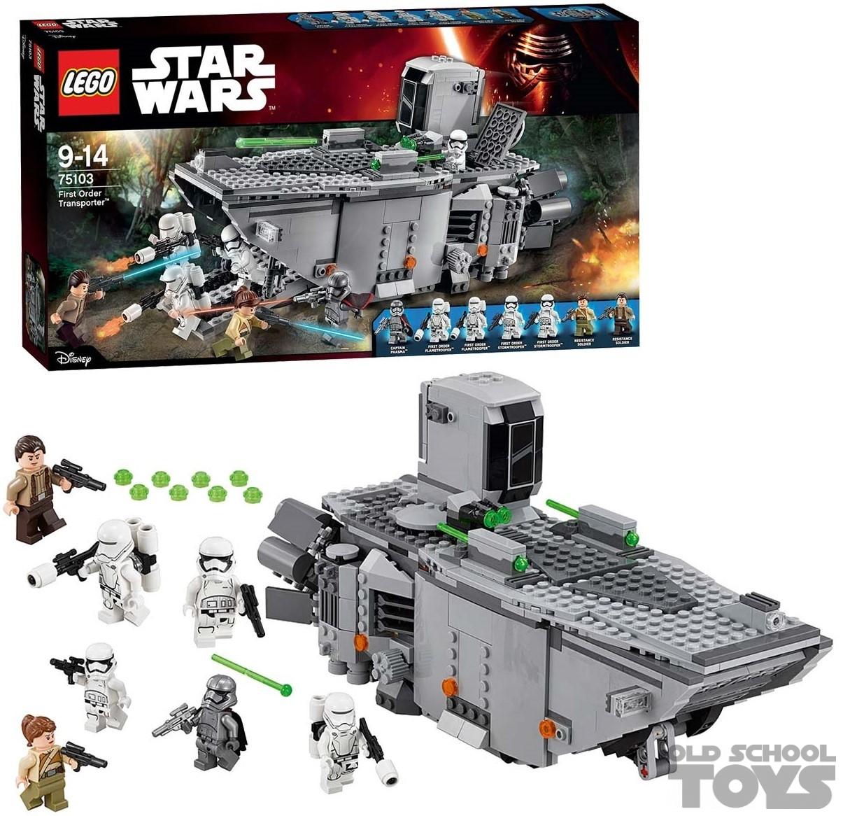 woensdag Verduisteren fles Lego 75103 Star Wars First Order Transport the Force Awakens en doos | Old  School Toys