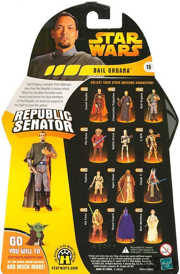 Star Wars ROTS Bail Organa (Republic Senator) MOC | Old School Toys