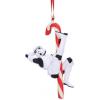 Star Wars Stormtrooper candy cane hanging ornament in doos Nemesis Now