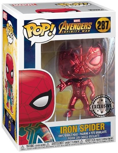 Red chrome 2024 spiderman pop