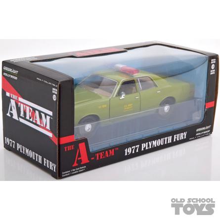 The A Team 1977 Plymouth Fury 1 24 Greenlight Collectibles In Doos Limited Edition Old School Toys