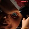 Chucky "sneering" (Child's Play) in doos Mezco