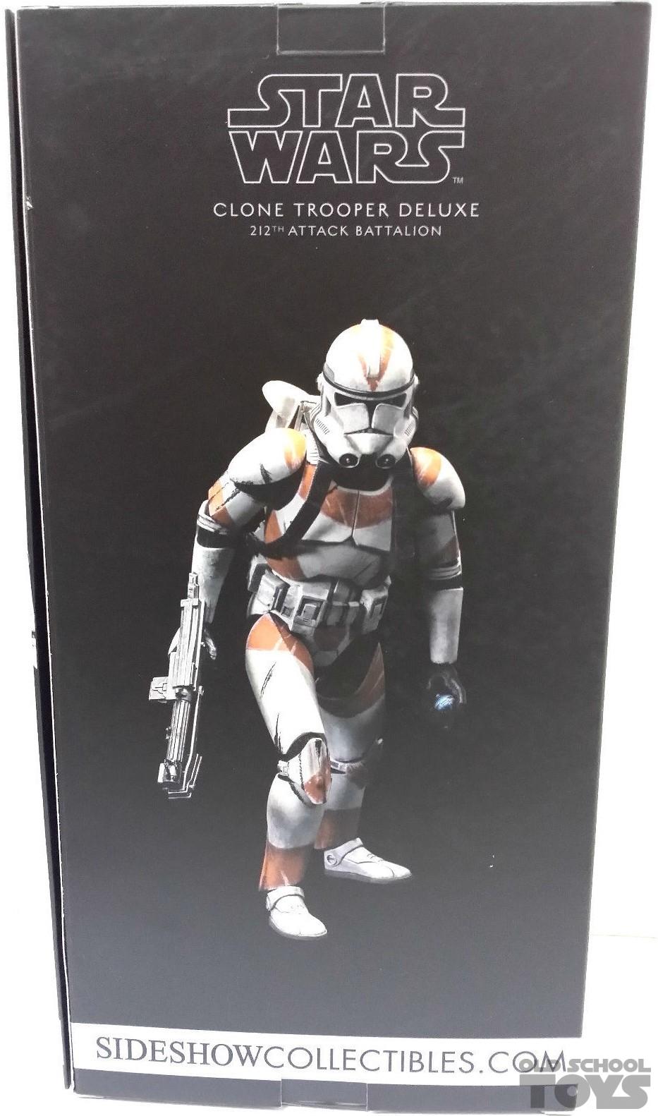 Star Wars Clone Trooper deluxe 212th Attack Battalion Sideshow MIB exclusive