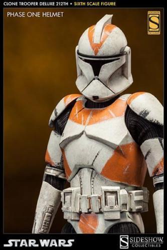 Star Wars Clone Trooper deluxe 212th Attack Battalion Sideshow MIB exclusive