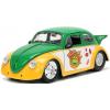 Teenage Mutant Ninja Turtles Michelangelo & 1959 Volkswagen drag beetle 1:24 in doos (Jada Toys Metals die cast)